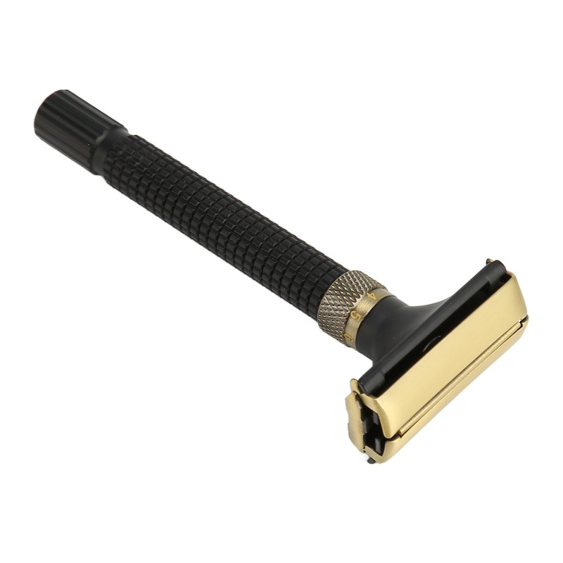 Double Edge Safety Trimmer Reusable Slip Resistant Metal Men Safety