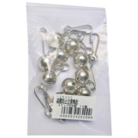 Matsuura Industry Bell Bell Bell Anti-Theft and Crime Prevention Warning Bell with Snaps BELL-10P Horai Bell Diameter 0.7 inches (19 mm), Pack of 10