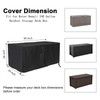 Outdoor Deck Storage Box Cover for Keter Denali 150 Gallon