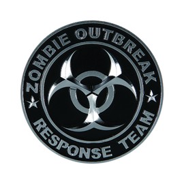 Pilot Automotive Pilot IP-3143 Zombie Response Team Emblem - Chrome/Black, 1 Pack