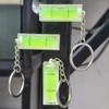 SIZIKJXGHWYI 2Pcs Magnetic Bubble Levels 15x15x40mm Key Ring Style Magnet