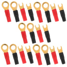 PACKOVE 20Pcs Heat Shrink Wire Connectors Kit Crimp Terminals with Insulating Sleeves for Car Audio Modifications and Electronic Device Connections and Durable