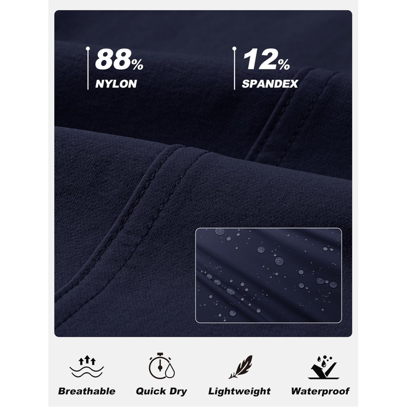 MoFiz Women's Capri Pants with Pockets Lightweight Cropped Hiking Golf
