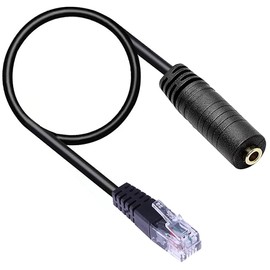 tunghey Standard 3.5mm Jack Smartphone Headset Adapter Cable Converter to RJ9 Plug for Unified Office Telephone 7970 7940 7941 7942 7971 etc (1pack)