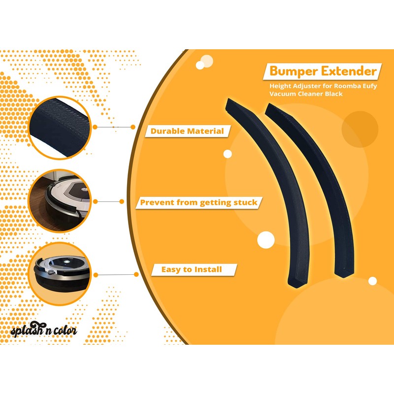 splash n color Bumper Extender Guard Height Adjuster for Roomba