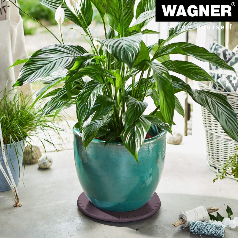 Wagner System 20044401 Multi-Roller Ultraflat Gardening Wagon, Mauve