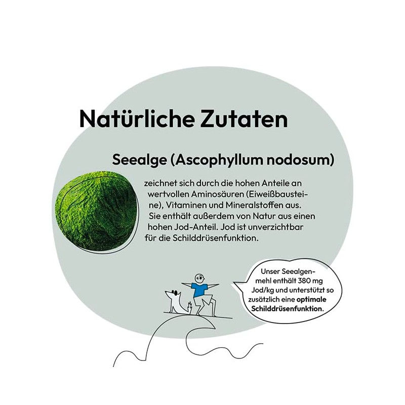 GRAU Original 100% Pure Seaweed Meal, for Fur Pigmentation, for