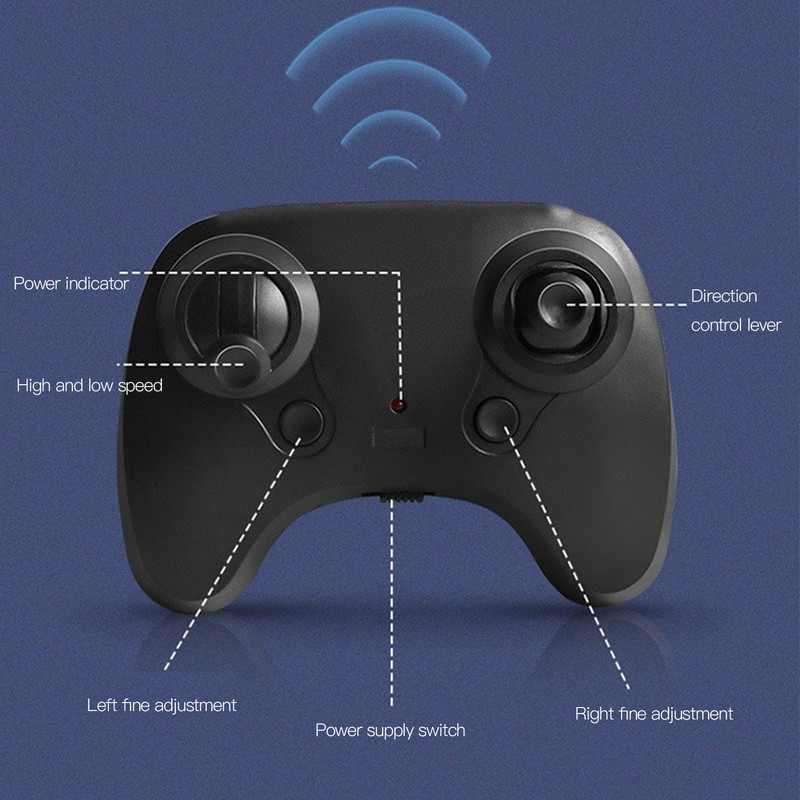 RC Aircraft Model Easy Assembly 100m Flying Height Collision Prevention
