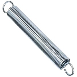 Handyman Springs SP 9677 - Resorte de extensión, construcción de acero con resorte, acabado niquelado, 0.148 GA x 1-1/4 pulgadas x 10 pulgadas, solo bucle abierto (paquete individual)