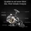 Luckilym Carrete De Pesca Giratorio Profesional 5:2:1 He7000 12 Ejes