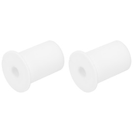 uxcell 2Pcs Wall Grommets for Cables 1 Inch Silicone Cable Wall Bushing Feed Through Cable Routing Kit Accessories Wall Cable Pass Through for Ethernet with 8mm Hole, White