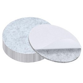 PATIKIL 5.5" Diameter Felt Furniture Pads, 8 Pack 1/5" Thick Lamp Base Felt Round Soft Adhesive Non-Slip Anti-Scratch Backed Felt Floor Protector for Lamp Furniture DIY Craft, Light Grey