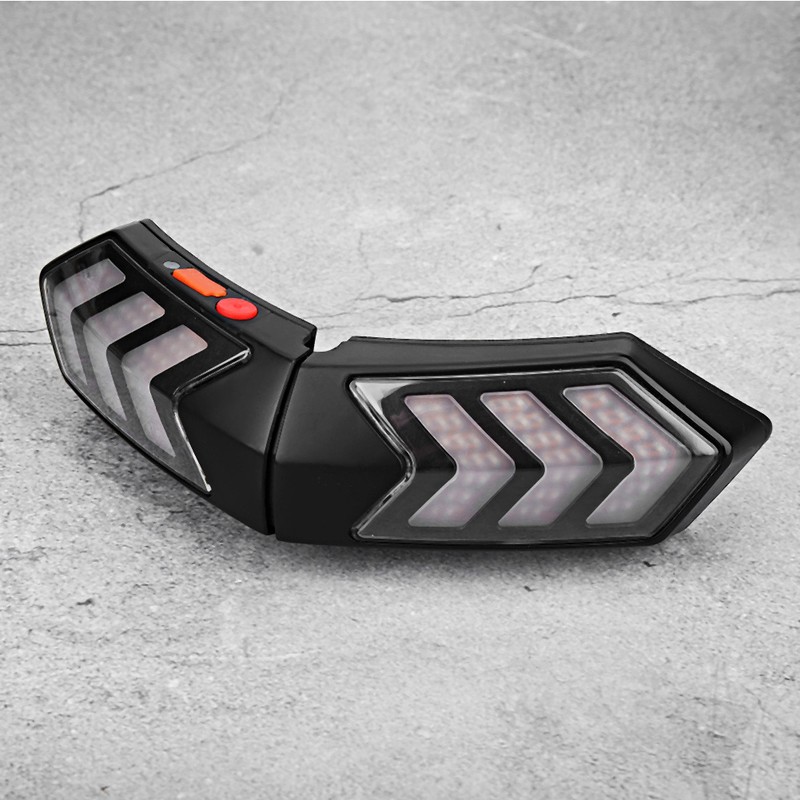 Wireless Motorcycle Helmet LED Safety Light Motorbike Turn Signal Warning