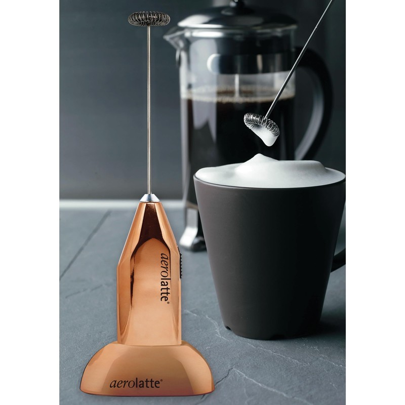 Aerolatte Milk Frother with Counter Stand, The Original Steam-Free Frother,