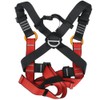 Black Red Polyester Children Full Body Climbing Harness Outdoor Protection