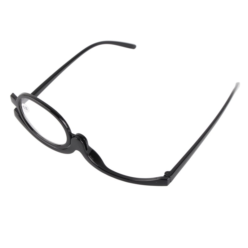 Magnifying Eye Makeup Glasses Women Stylish Flip Down Lens Cosmetic