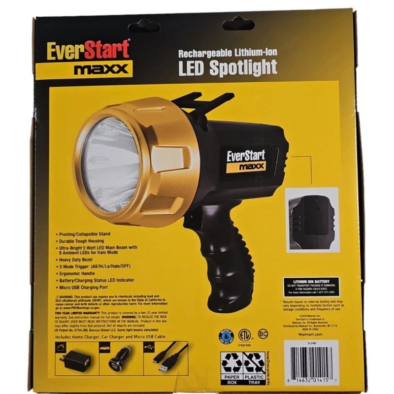 EverStart Maxx Spotlight Up To 1200 Lumens + Car &