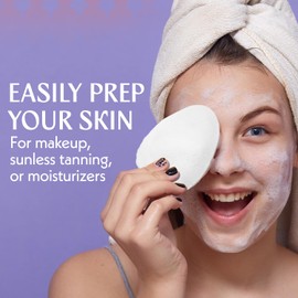 Berkland [12 Pack] Regular Exfoliating Facial Sponge for Face - Daily Cleansing Face Scrubber - Exfoliating Pads - Puf for Removing Makeup, Dirt, and Dead Skin - Reusable Face Pads Buf Dirt Away