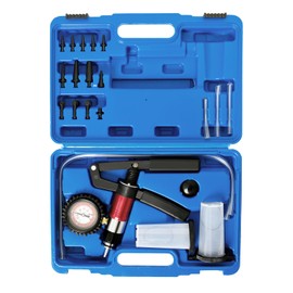 Punmew 2 in 1 Hand Held Vacuum and Pressure Pump Tester Brake Bleeder Kit for Car Truck Motorcycle 23 Pcs Brake Bleeder Vacuum Pump Kit