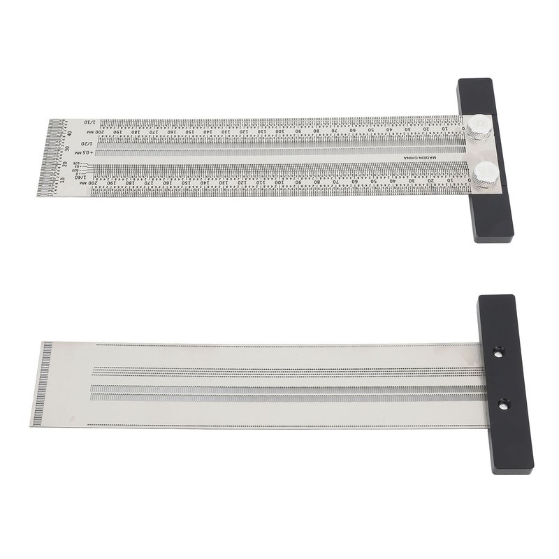 Ultra Accurate Marking T Ruler Stainless Steel Woodworking Scribing T