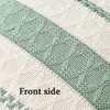 Cushion Covers Sage Green Boho Striped Geometric Decorative Cotton Pillowcases