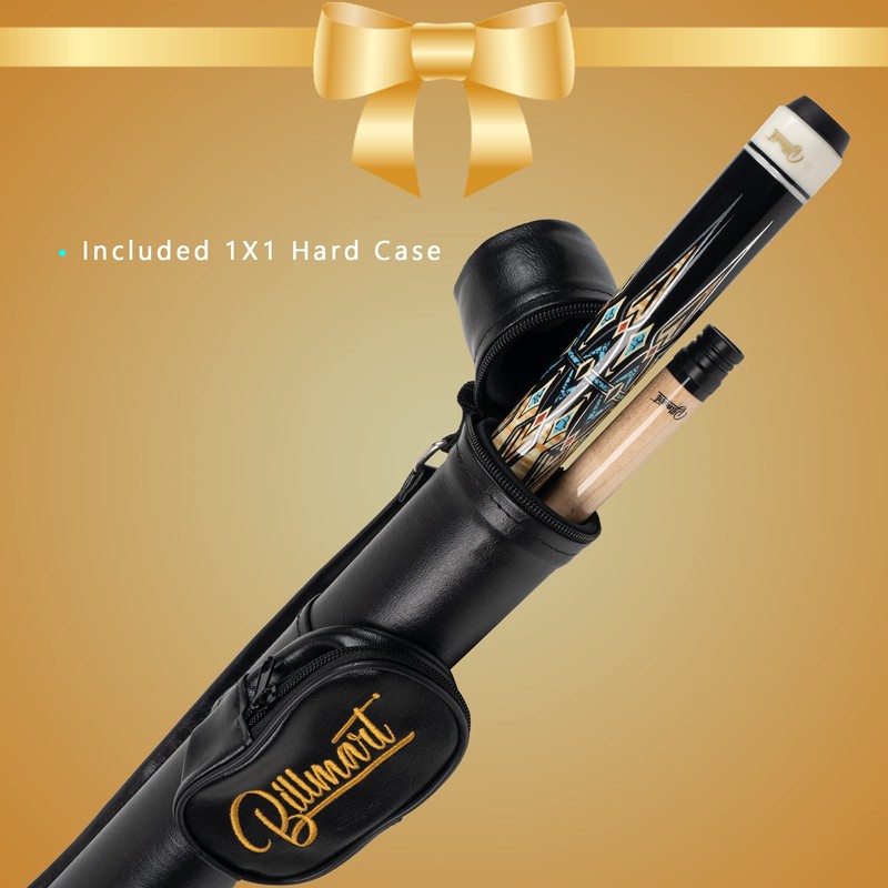 Billmart Pool Cue Stick, Low Deflection Shaft Billiard Cue Sticks