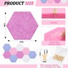 Mindsoft 16 Pcs Hexagon Cork Board for Walls with 50