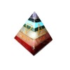 Jet International Chakra Bonded Engraved Pyramid Free Brochure Crystal Therapy