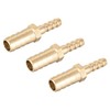 sourcing map Hose ID Brass Reducer Barb Hose Connection Adapter