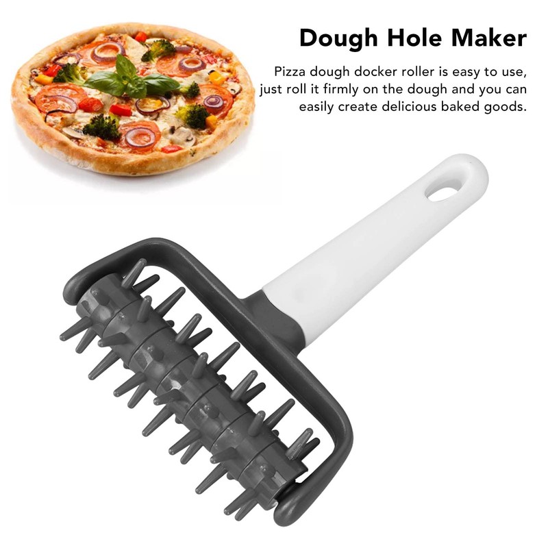 Tissting Pizza Dough Docker Grey Plastic Pizza Pin Puncher with