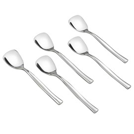 Idomy 12-Piece Stainless Steel Ice Cream Spoons, 5.51-INCH