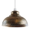 New Curvy Style Metal Lampshade Bulb Cover Lampshade (Brushed Copper)