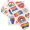 Healvian 45sheets Rainbow Pride Temporary Stickers Decorative Decals for for