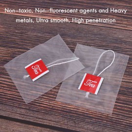 omolly 1000Pcs Pyramid Tea Bags, 5.5 x 7cm Empty Tea Bags, Nylon Filter with Single String & Label, Tea Filter Bag Loose Tea Infuser, Tea Strainer Coffee Tea Brew Bags for Tea Coffee Spice