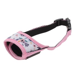 CAPASTEC Hundemaulkorb Weicher Hundemaulkorb Atmungsaktiver Maulkorb für Hunde Verhinderung Beißen Kauen Maulkorb mit Verstellbarem Gurt für Kleine Mittlere Große Hunde M Rosa