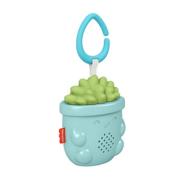 Fisher-Price Baby Portable Baby Sound Machine Soothe & Go Succulent with Customizable Music & Timers for Newborns