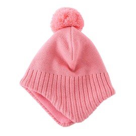 Home Prefer Gorro de punto de forro polar para niños y niñas, Rosado, 5-10 años