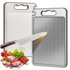 Titanium Cutting Boards for Kitchen, Double Sided Chopping Boards with