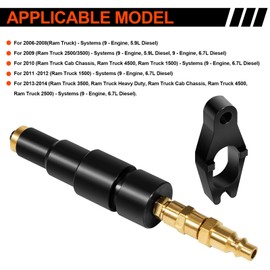 YMT 9007A 9007 Compression Test Adapter Compatible with J-6692-B Compression Test Gauge, Fit for 24V Cummins 1998-1/2 to Current 5.9 6.7 Liter Diesel