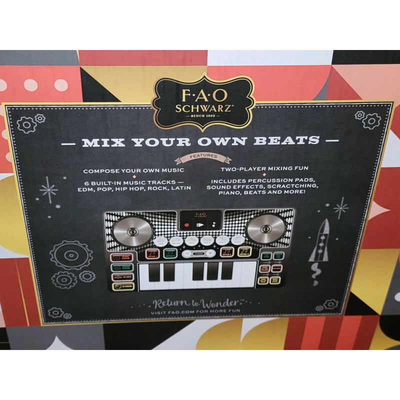 FAO Schwarz Giant Electronic DJ Mixer Mat with Piano Keyboard