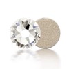 Meibite 16 Facets Crystal Clear Flatback Rhinestones, Glass Rhinestones for