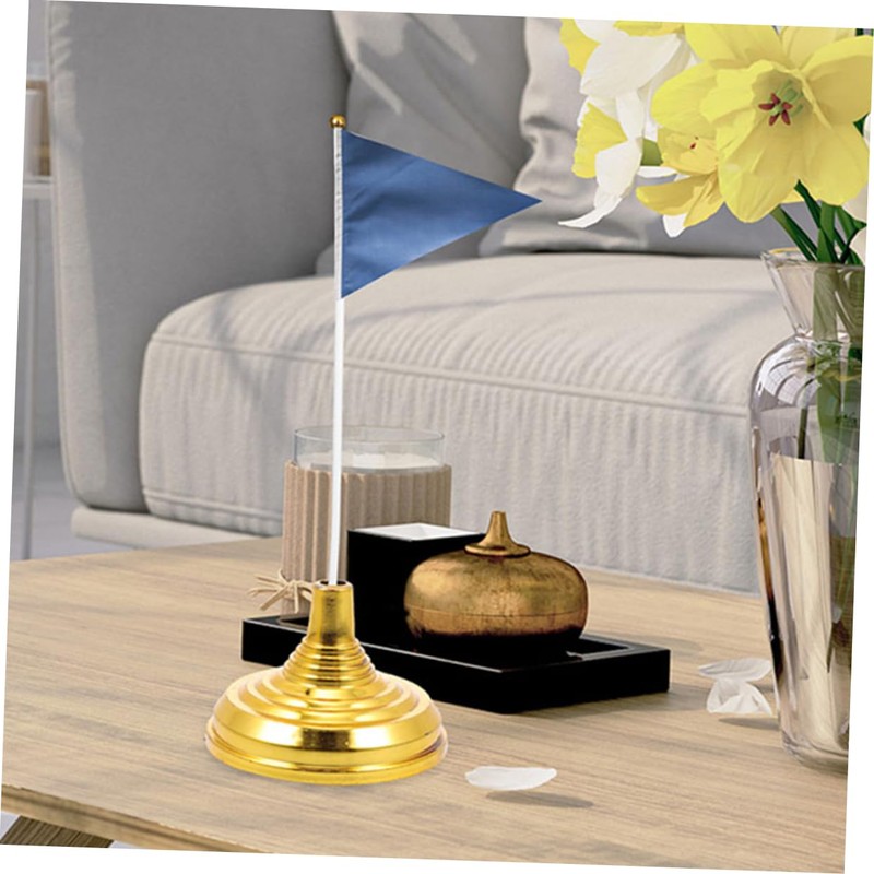 DOITOOL 2sets Mini Flag Holder Stands for Office Desk Compact