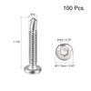 uxcell Hex Socket Self Tapping Screws, #10 x 1-1/4" 410