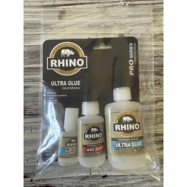 Rhino Glue Pro Kit, Heavy Duty 65 Gram Clear