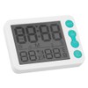 TS‑9606 Multifunctional Indoor Thermometer Hygrometer Clock Temperature and Humidity MeterWhite