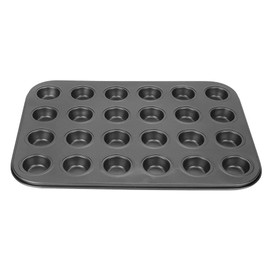 Muffin Pans, 24 Cups Nonstick Steel Cupcake Pan Muffin Baking Pan Bakeware Muffin Tin Black Cupcake Tray Mini Muffin Tins for Baking