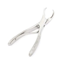 EXTRACTING Forceps 23S Pedo Lower MOLARS Universal Cow Horn Spring Handle 4.75" by G.S ONLINE STORE