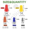 Tanbupu 255PCS Electrical Wire Cap Connectors Nuts Kit, Insulating Insert