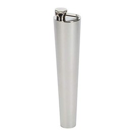 Farm Cottage Brands Stainless Steel 10oz Horse Rider Baton Flask hip flask & free funnel. The cap is on a metal hinge - so can not be dropped or lost when unscrewed