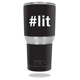 MightySkins Skin Compatible with RTIC Tumbler 30 oz (2016) – Lit 2 | Protective, Durable, and Unique Vinyl Decal wrap Cover | Easy to Apply, Remove, and Change Styles | Made in The USA